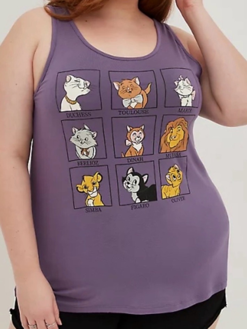 NWT Disney Cats Torrid Tank Size 0 Large